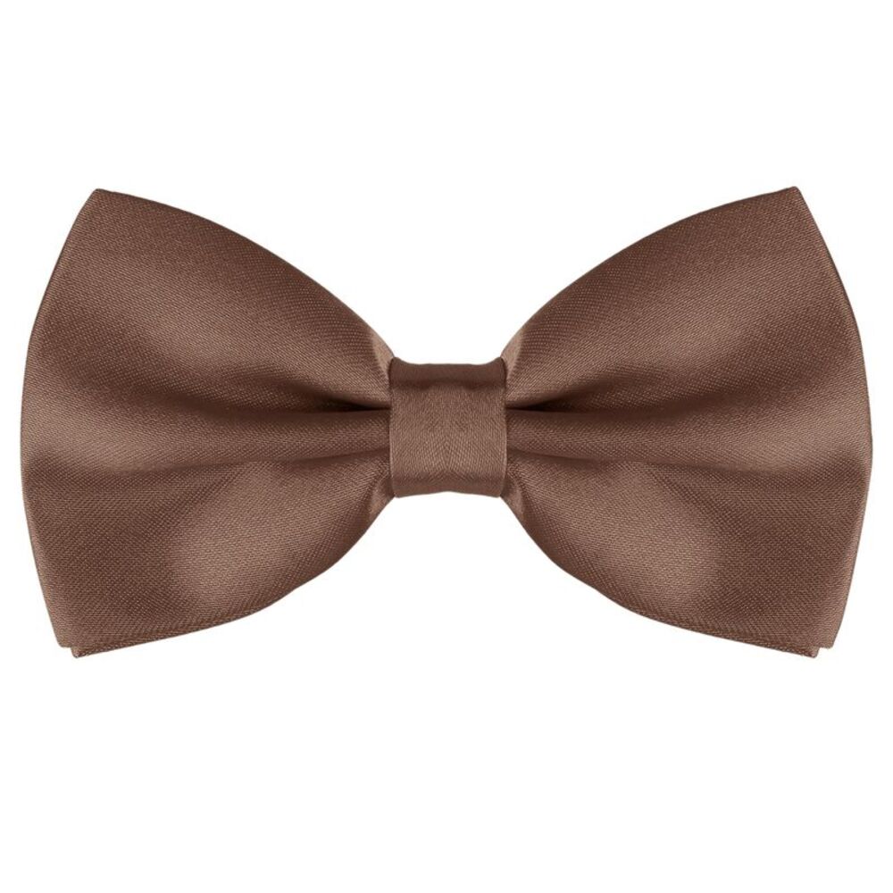 Pre-tied Solid Adjustable Bowtie Classic Tuxedo Wedding Bow Ties Coffee
